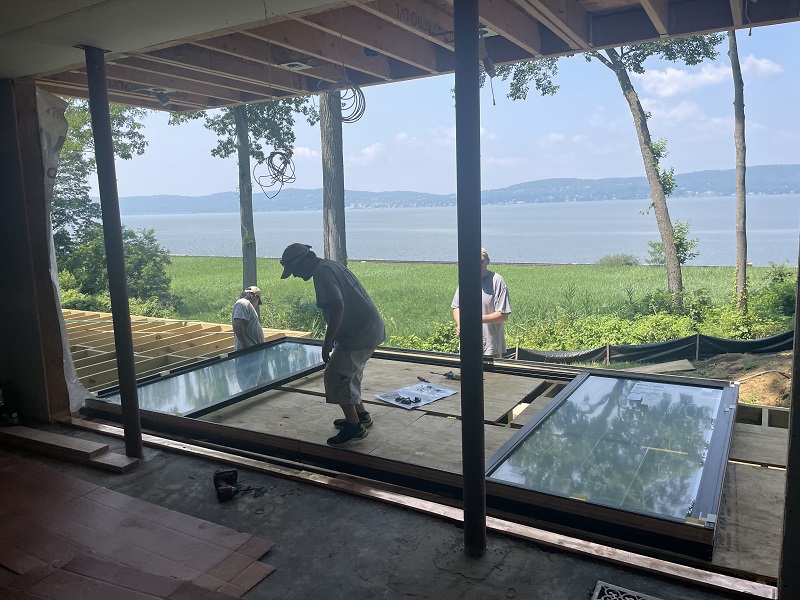 Overlooking the Hudson River
